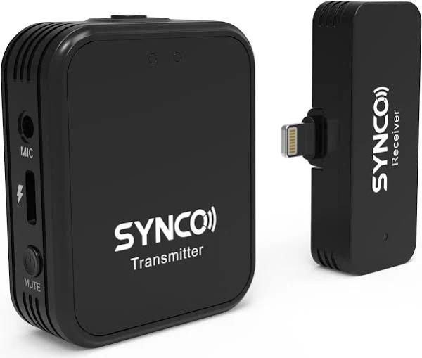 SYNCO 2.4G Wireless Mini Microphone 1 Trigger 1 Receiver For IOS Devices