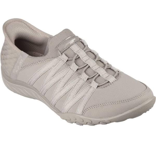 Skechers Slip-Ins: Breathe-Easy - Roll-With-Me Taupe Size 6 Female US | AfterPay Available