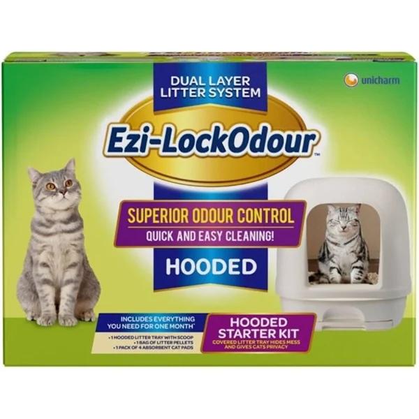 Ezi Lockodour Hooded Dual Layer Cat Litter System