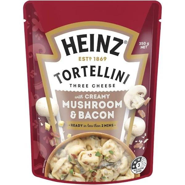 Heinz Tortellini Three Cheese Pasta Meal Creamy Mushroom & Bacon