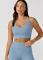 Lorna Jane Womens Lotus Longline Sports Bra Blue L