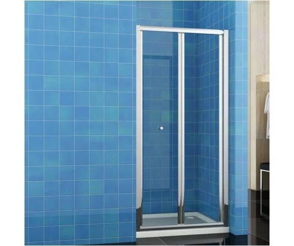 Folding Shower Door Wall to Wall Adjustable 860x1900mm