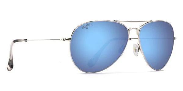 Maui Jim Mavericks B264-17 Sunglasses Silver