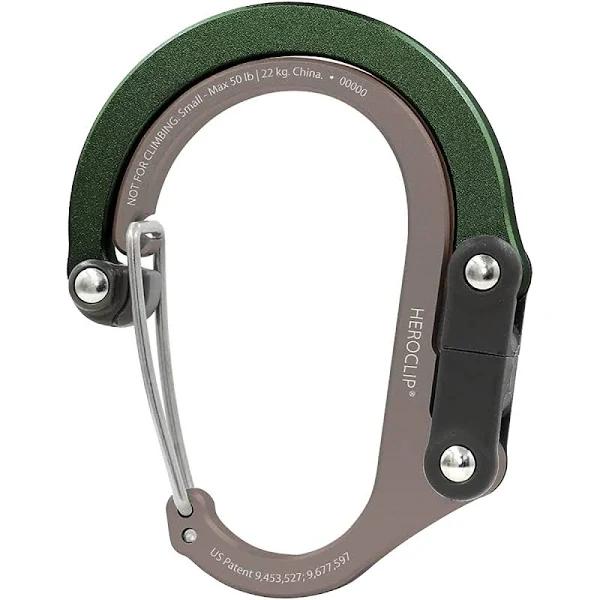 Heroclip Small Gear Clip Forest Green