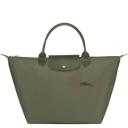 Longchamp Small Le Pliage Recycled Canvas Top Handle Bag Carrot