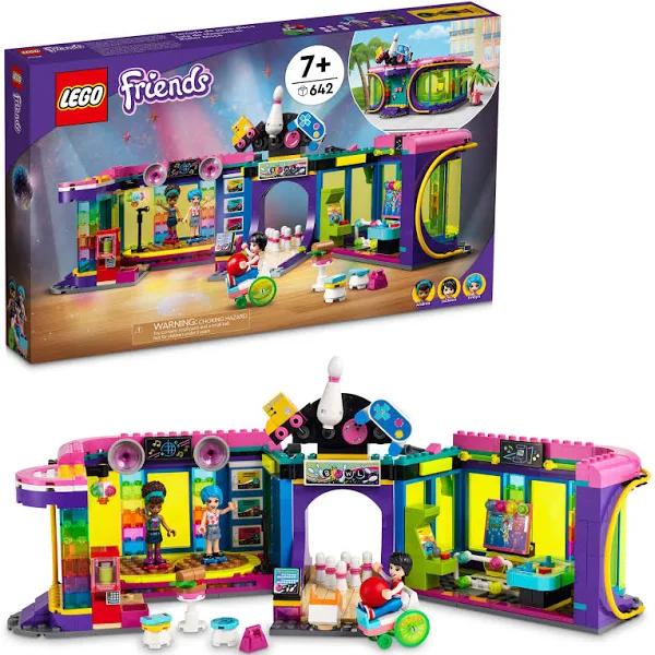 LEGO Friends Roller Disco Arcade with Toy Bowling Game and Andrea Mini-Doll 41708