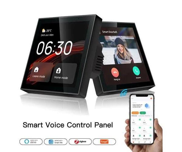 Tuya Wifi Smart Central Panel 4 Inch Touch Screen Voice Control Zigbee Control Panel