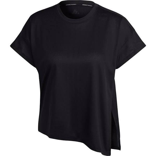 Adidas Women HIIT Aeroready Quickburn Training Tee - Black/White, L