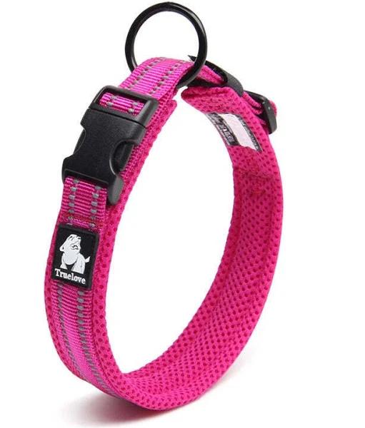 Heavy Duty Reflective Collar Pink 2XS