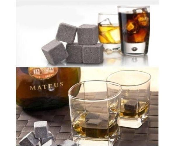 9pcs Whiskey Stone Ice Cube Reusebale Icecubes Drinks Cooler Whisky Scotch Party