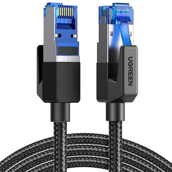 UGREEN Cat 8 Ethernet Cable High Speed 40Gbps 2000Mhz Network Cord Braided RJ45 LAN Gigabit Network F/FTP PoE Cables Compatible with Xbox One Switch