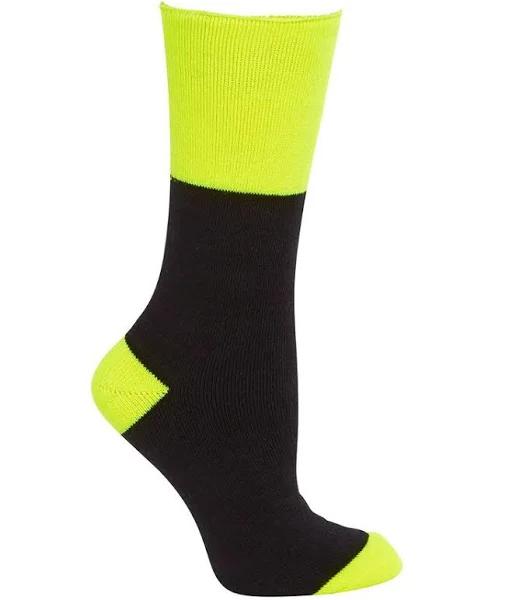 JB's Work Socks 3pack - 6WWS Black/Lime / King