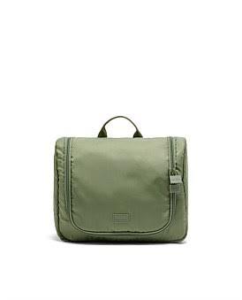 David Jones Lapoche Travel Toiletry Organiser Large in Olive, Size 27cm