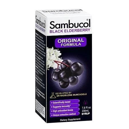 Sambucol Black Elderberry Syrup Original Formula 7.8 fl oz (230 ml)