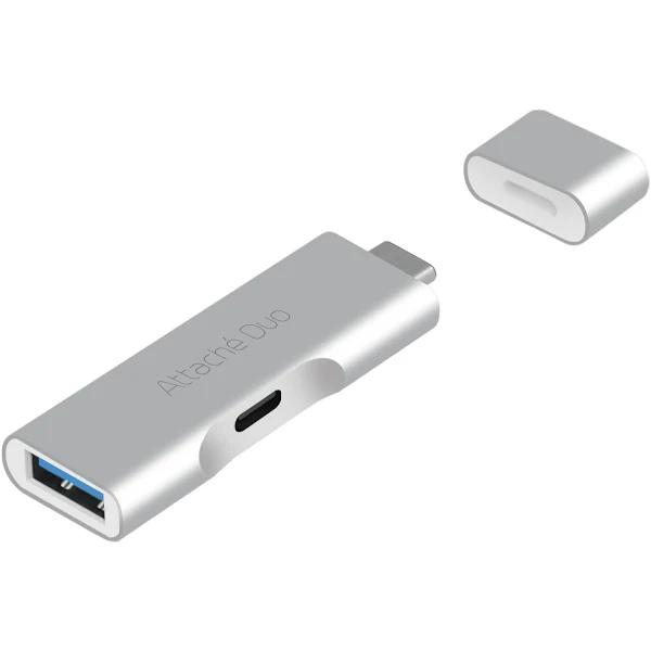 mbeat Attach Duo Type-C to USB 3.1 Adapter with Type-C USB-C Port