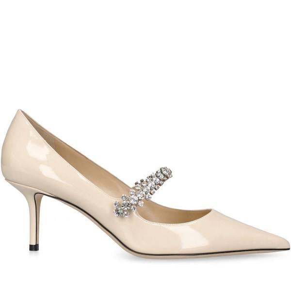 Jimmy Choo | Women 65mm Bing Patent Leather Pumps Ivory 38.5