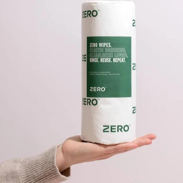 Zero Dry Wipes - Biodegradable & Chemical Free Cleaning Wipes Single