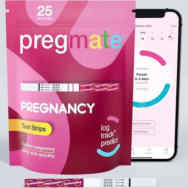 Pregmate 25 Pregnancy Test Strips (25 Count)