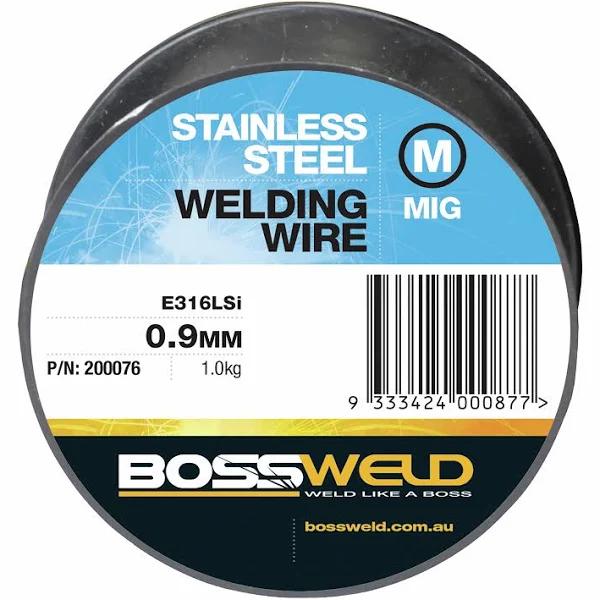 Bossweld 0.9mm 1.0kg Stainless Steel 316LSi MIG Wire