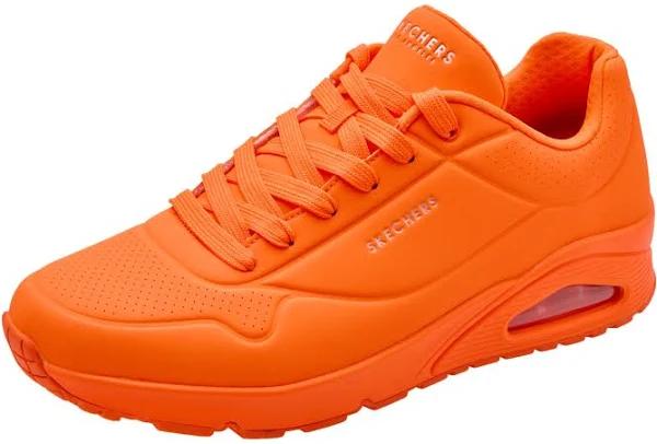 Skechers Uno - Stand On Air Orange Size 11 Female US | AfterPay Available