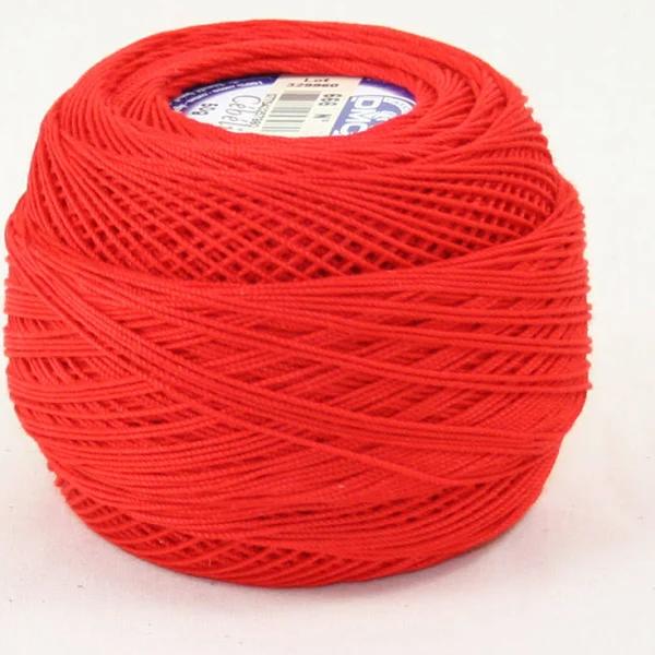 DMC Cebelia Crochet Thread No. 40 - Red (666)