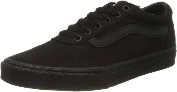 Vans Womens Ward Comfortable Lace Up Sneakers Black 11 US Womens