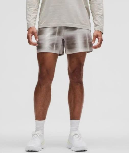 Men's Pace Breaker Linerless Shorts 5" in Demo Plaid_Vapor Size Small | by lululemon