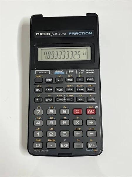 Casio FX-82 Super fraction Calculator