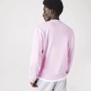 Lacoste Men's Classic Fit Crew Neck Fleece Sweatshirt Pink Size M