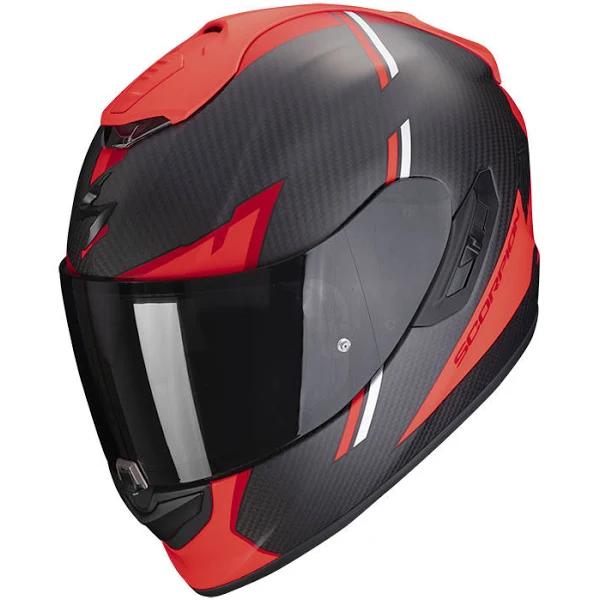 Scorpion EXO-1400 Evo Air Kendal Carbon Helmet, black-red, Size XL