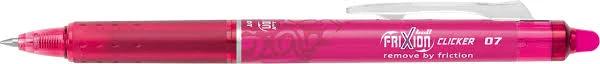 Pilot Frixion Clicker Pen 0.7mm Fine Pink Erasable