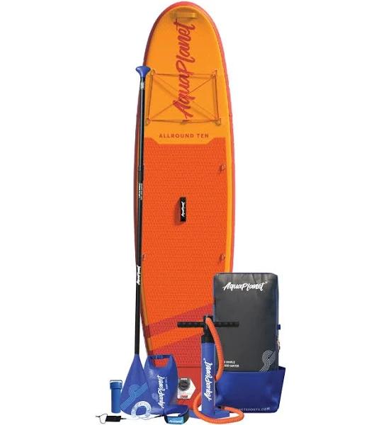 Aquaplanet Allround Ten 10’ Inflatable Paddle Board Package - Orange