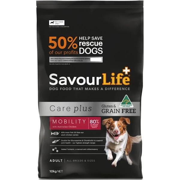 SavourLife Grain Free Adult Mobility Chicken Dry Dog Food - 10kg