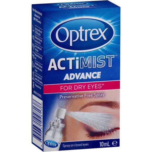 Optrex Advance Actimist Preservative Free Dry Eye Spray 10ml