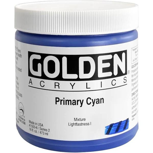 Golden : Heavy Body Acrylic Paint : 473ml : Primary Cyan