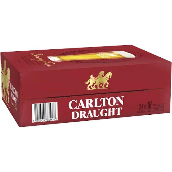 Carlton Draught Cans (24 x 375mL)