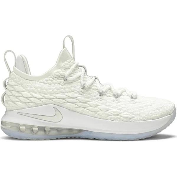 Nike LeBron 15 Low White Metallic Silver AO1755‐100 US 10.5