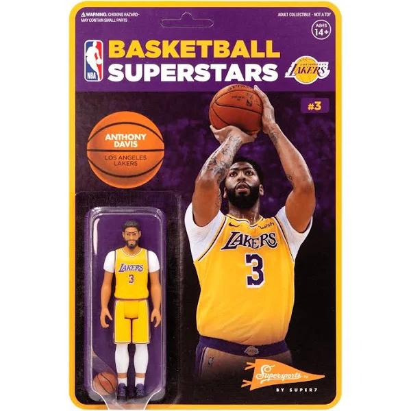 NBA Basketball Supersports Reaction Anthony Davis La Lakers 3.75" Action Figure