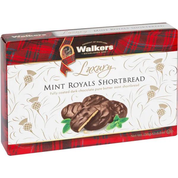 Walkers Luxury Mint Royals Shortbread 150g