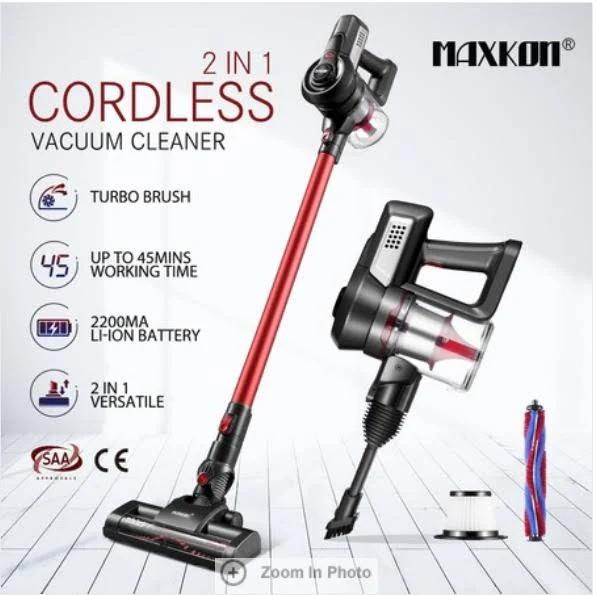 0.8l Cordless Vacuum Cleaner Upright Stick Handheld Vac Bagless W/