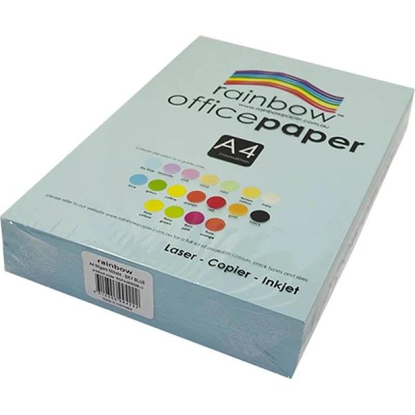 Rainbow A4 Office Copy Paper (80gsm) - Pastel Sky Blue