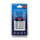 Panasonic Eneloop Quick Charger + 4 AA Batteries