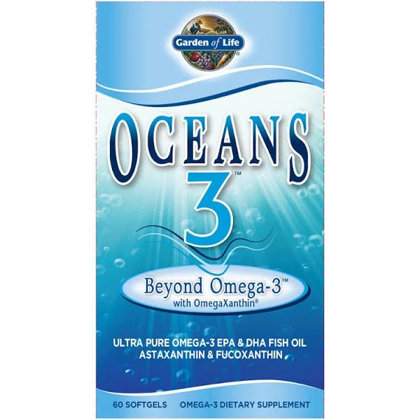 Garden of Life Oceans 3 Beyond Omega-3 60 Softgels