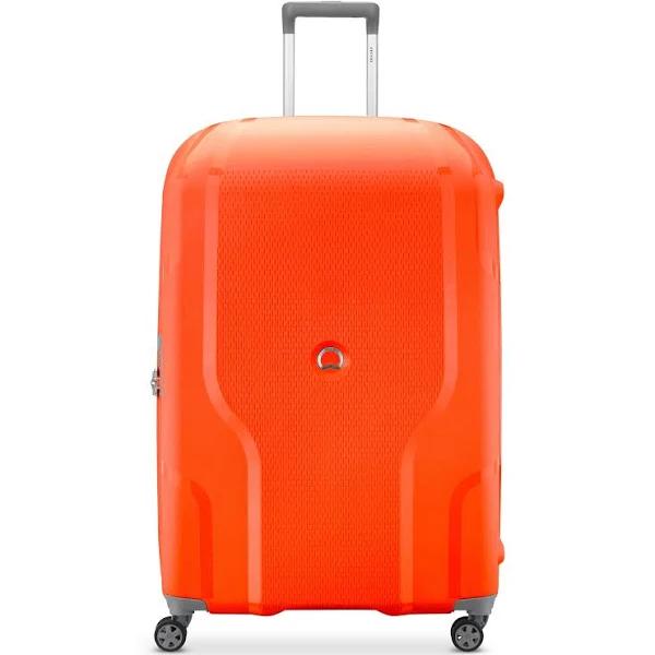 Delsey Clavel Hardside Large 82 cm Spinner Suitcase Tangerine Orange