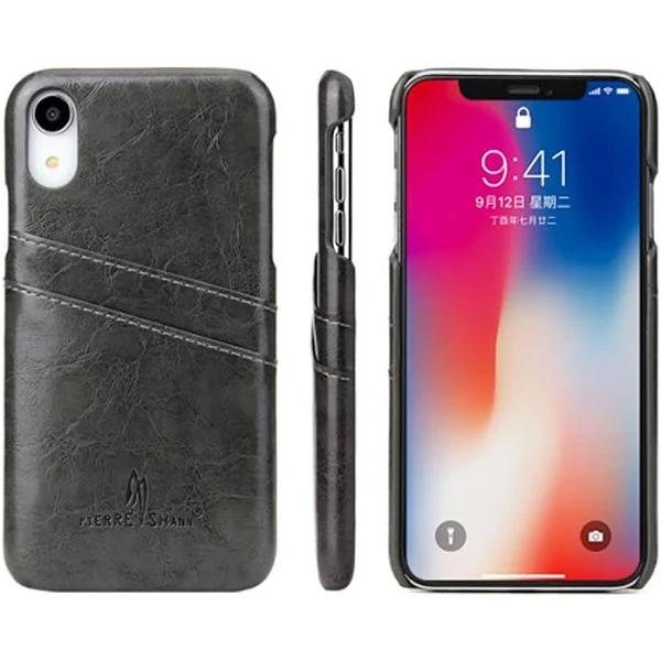 Faddist Grey Deluxe Leather For iPhone XR Case