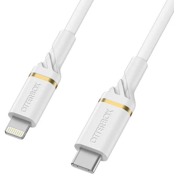 OtterBox Lightning to USB-C Fast Charge Cable 2m - White