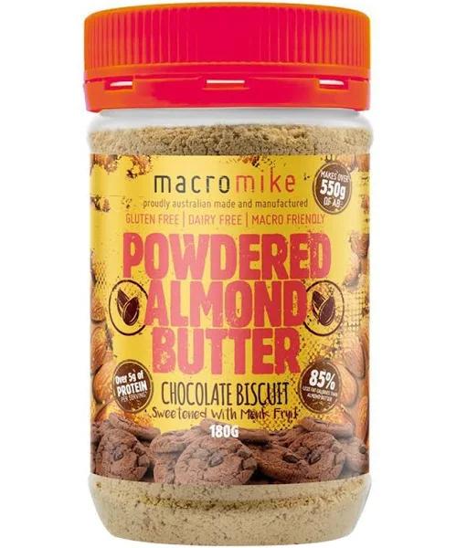 Macro Mike Powdered almond Butter 180 G / Chocolate Biscuit