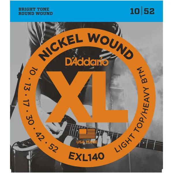 D'Addario EXL140 - Nickel Wound Light Top Heavy Bottom 10-52 - Electric Guitar Strings