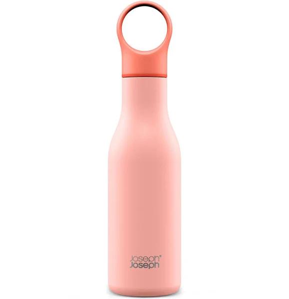 Joseph Joseph Loop Vacuum Insulated Water Bottle 500ml Coral