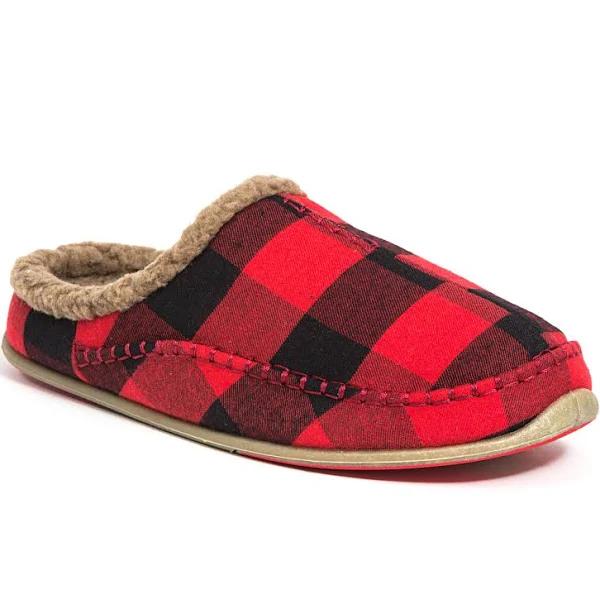 Men's Deer Stags Nordic Slipper, Size 15 M - Red